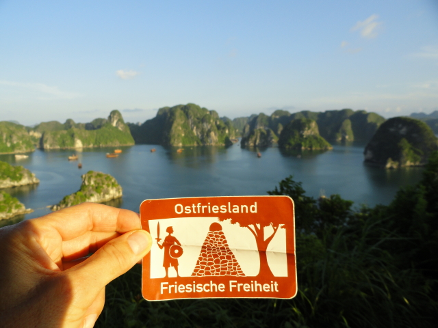 Vietnam, Halong-Bucht; Friesische Freiheit weltweit