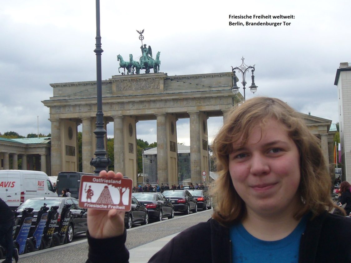 Berlin, Brandenburger Tor, Friesische Freiheit weltweit