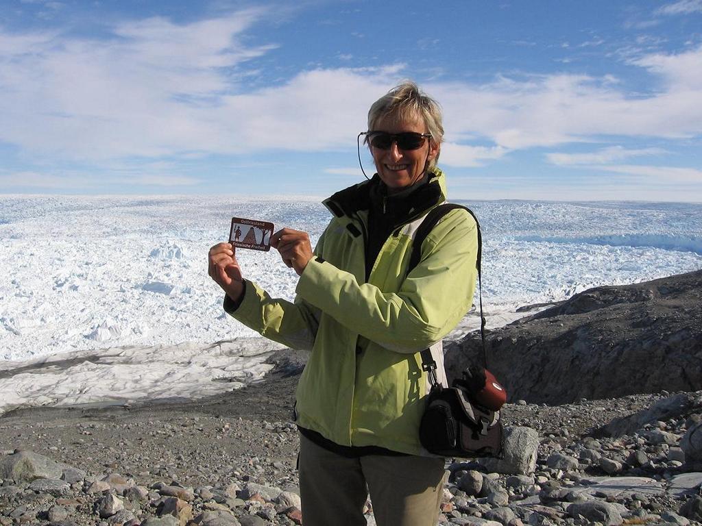 Grönland, Ilulissat Gletscher, am Rande des Jakobshavn Isbrae, Friesische Freiheit weltweit