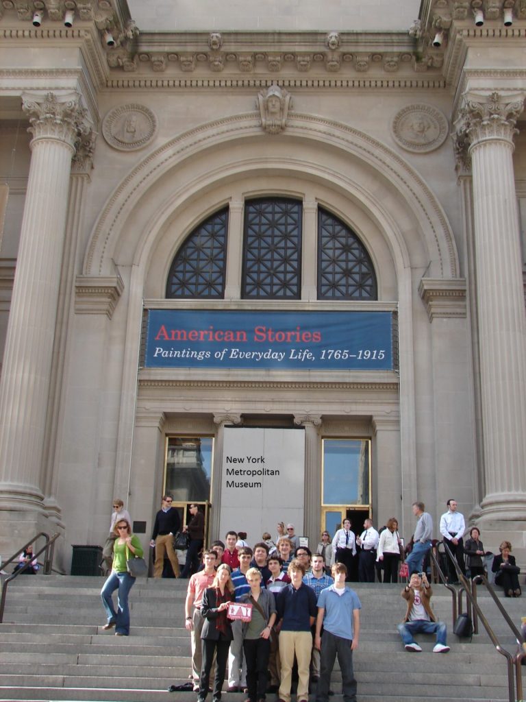 USA, New York Ciry, Deutschkurs vor dem Metropolitan Museum, Friesische Freiheit weltweit