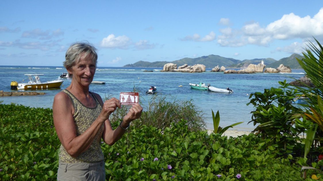 Seychellen, Insel La Digue, Friesische Freiheit weltweit