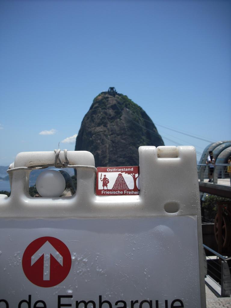 Brasilien, Rio de Janeiro, Zuckerhut 2, Friesische Freiheit weltweit