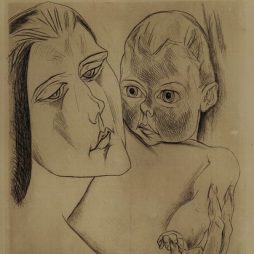 "Mutter und Kind" Heinrich Nauen, 1919 (Ola 70572)