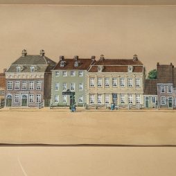 Auricher Marktplatz um 1850 (Historisches Museum Aurich)