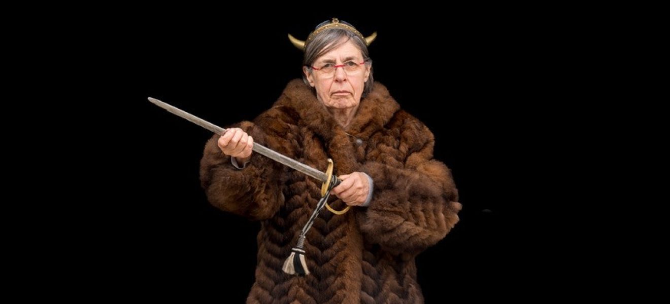 Jutta Linke als Wikingerin (Foto: Matthias Süßen)