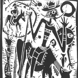„Don Quichotte“, Herbert Dunkel 1963, 28 x 18,5 cm, OLA 70186 (Foto: Ostfriesische Landschaft)